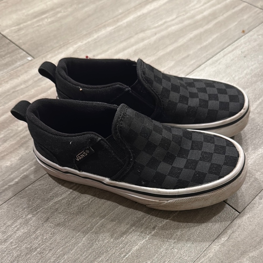Vans Kids Black Slip-On Shoes